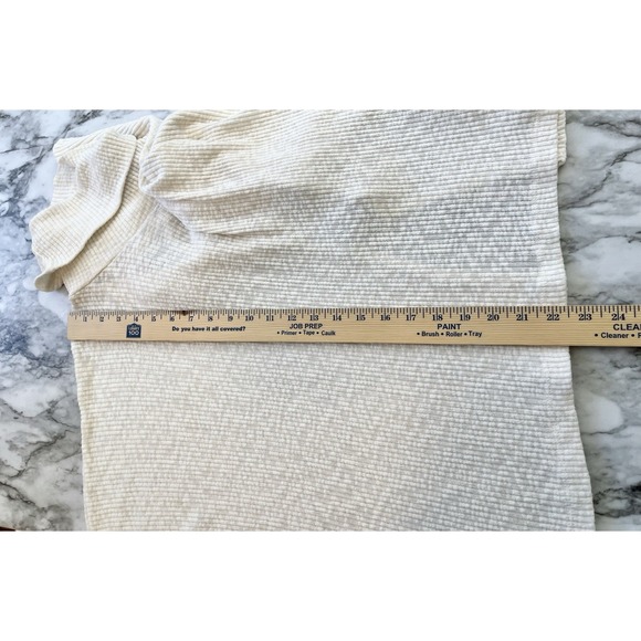 Free People Beach World Traveler Split Back‎ Hem Women's Size Sm Ivory USA Made - Picture 7 of 8